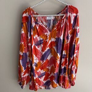 Emily wonder nwt size 2x Abstract Blouse